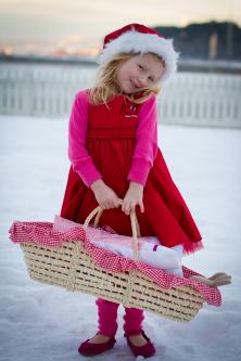 Poserer for julekortet